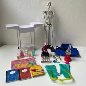 Our Generation School Room Science Lab for 18" Dolls Chemistry Stem Skeleton